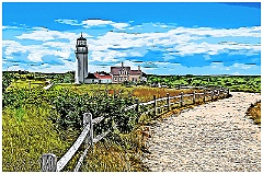 Highland (Cape Cod) Lighthouse -Digital Painting